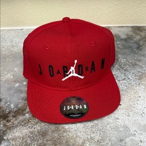 Jordan Red Cap with Iconic Logo